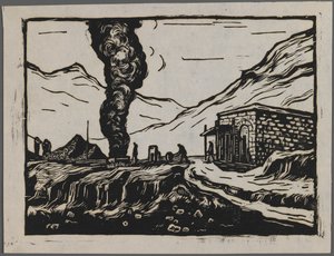 Stahlraffinerie, ca. 1945