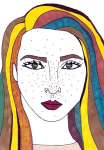 Selbstporträt von Daisy de Villeneuve