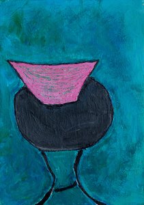 Abstrakte Pinke Figur von Dale Hefer & Family