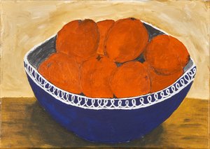 Rustikales oranges Stillleben