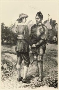 Hopeful und Christian aus The Pilgrims Progress From This World, To That Which Is To Come von John Bunyan (1628-1688) Illustration von Thomas Dalziel (1823-1906)