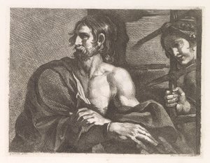 Johannes der Täufer im Gefängnis von Salome besucht