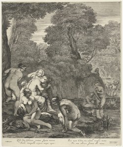 Diana und ihre Nymphen von Actaeon entdeckt von Dancker Danckerts