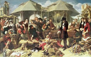 Peter I., der Große (1672-1725) in der Werft von Deptford