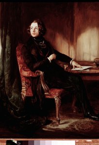 Porträt des Schriftstellers Charles Dickens von Daniel Maclise