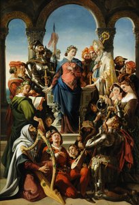 Der Geist der Ritterlichkeit, ca. 1845 von Daniel Maclise