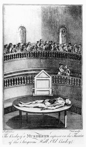 Der Körper eines Mörders im Theater der Surgeons