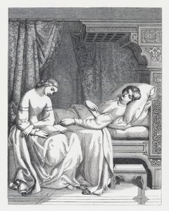 Illustration zu Tennysons Gedicht, Die Prinzessin