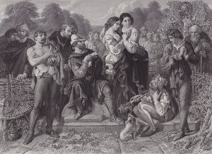 Orlando und der Ringer, "Wie es euch gefällt" von Daniel (after) Maclise