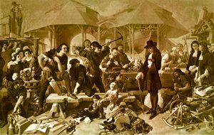 Peter der Große in der Werft von Deptford von Daniel 1806 70 Maclise