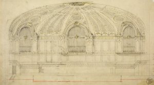 Orchestra Hall, Chicago, Illinois, Schnitt, 1904