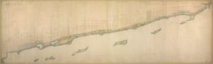 Plan von Chicago 1909: Lake Shore von Chicago Avenue im Süden bis Wilmette