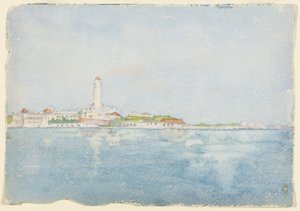 Skizze in Algier, Nordafrika, Reiseskizze, 1896