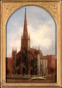 St. Pauls Universalist Church vor dem Brand von 1871, ca. 1872 von Daniel Folger Bigelow