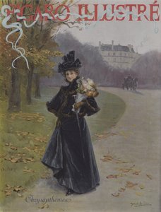 Chrysanthemen. Titelblatt von Le Figaro Illustré, November 1896