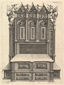 Entwurf für ein Bett, 1527