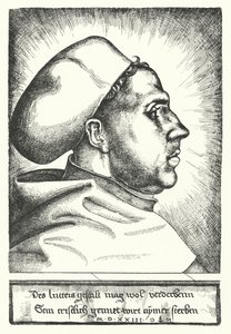 Martin Luther, deutscher protestantischer Reformator von Daniel Hopfer