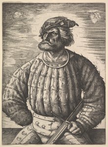 Porträt von Kunz von der Rosen von Daniel Hopfer