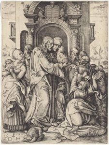 Die Jungfrau Maria nimmt Abschied von Christus