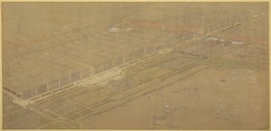Tafel 114 aus Der Plan von Chicago, 1909: Chicago. Vorgeschlagene Boulevard und Parkstraße an der Michigan Avenue und Pine Street