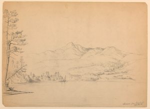 Chocorua-Berg vom Cara-Teich, New Hampshire von Daniel Huntington