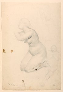 Studie für "Kommunion der Kranken", 1844–45 von Daniel Huntington