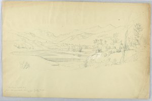 Franconia Notch vom Pemigewasset River in der Nähe des Grafton House von Daniel Huntington