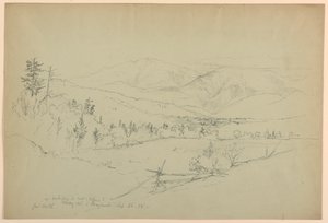 Mount Washington von der Straße bei Jefferson, New Hampshire