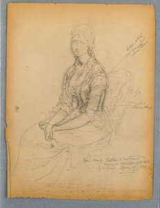 Skizze für das Porträt von Miss Astor von Daniel Huntington