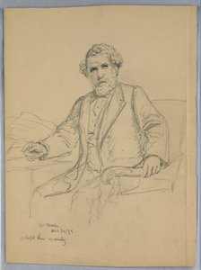Studie für Porträt von Charles J. Martin von Daniel Huntington