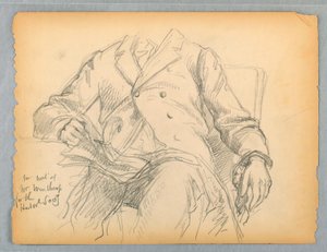 Studie für das Porträt von Hon. Robert C. Winthrop für die Historical Society, Mass. von Daniel Huntington