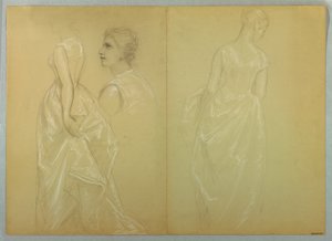 Studie von Mrs. Winthrop für "Lady Washington