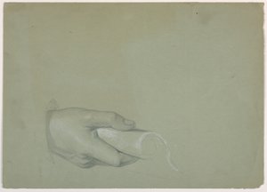 Studie einer Männerhand für "Tributgeld" von Daniel Huntington