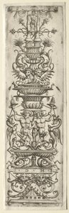 Ornamentband mit Kandelaber-Ornament von Daniel I Hopfer