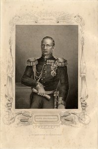 Porträt von Prinz Michail Dmitrijewitsch Gortschakow 1795-1861, 1856 von Daniel John Pound