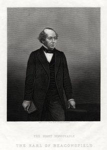 Benjamin Disraeli, Earl of Beaconsfield, Premierminister, 1880 von Daniel John Pound