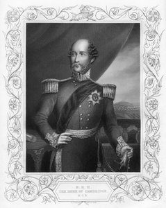 Prinz George 1819-1904, der Herzog von Cambridge, 1857 von Daniel John Pound