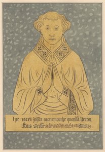 Messingplatte für einen Rektor aus der Harlington Kirche von Daniel Lysons