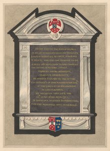 Denkmal für George, Earl of Berkeley aus der Cranford Kirche