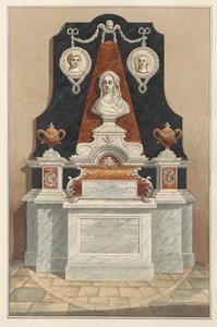 Denkmal für Ann Tolson auch für Caleb Cotesworth und Susannah, seine Frau aus der Isleworth Kirche von Daniel Lysons