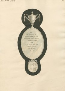 Gedenkstätte für Crayle Cayle aus der Kirche von Acton von Daniel Lysons
