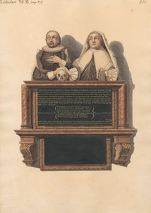 Denkmal für Francis Poulton aus der Kirche von Twickenham von Daniel Lysons