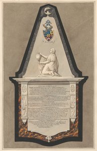 Gedenkstätte für Fysh Deburgh aus der Drayton Kirche von Daniel Lysons