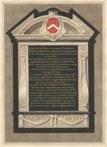 Gedenkstätte für George Lord Berkeley aus der Cranford Kirche