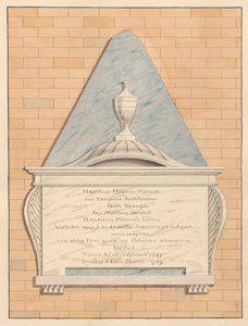 Gedenkstätte für Henry Flitcroft aus der Kirche von Teddington von Daniel Lysons