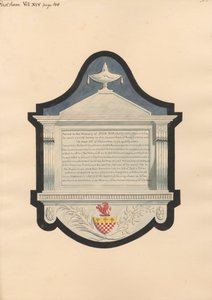 Denkmal für Inyr Burgess, aus der Kirche von East Ham von Daniel Lysons