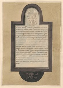 Gedenkstätte für Sir George Carey aus der Drayton Kirche von Daniel Lysons