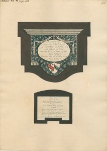 Gedenkstätte für Thomas Clarke und seine Frau Sarah und Thomas Worlidge aus der Kirche von Fulham