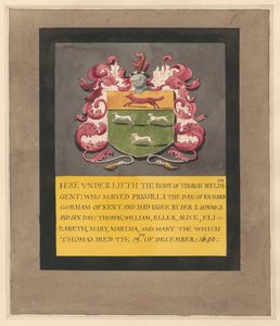 Gedenkstätte für Thomas Weldish aus der Bedfont Kirche von Daniel Lysons
