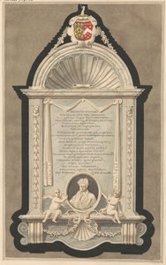Gedenkstätte für William Smith aus der Kirche von Cranford von Daniel Lysons